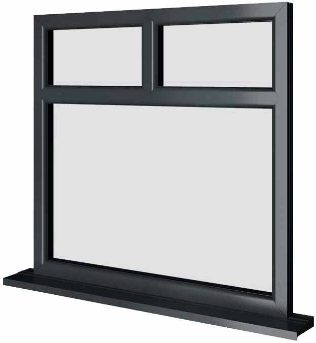 Grey UPVC Window Style 77