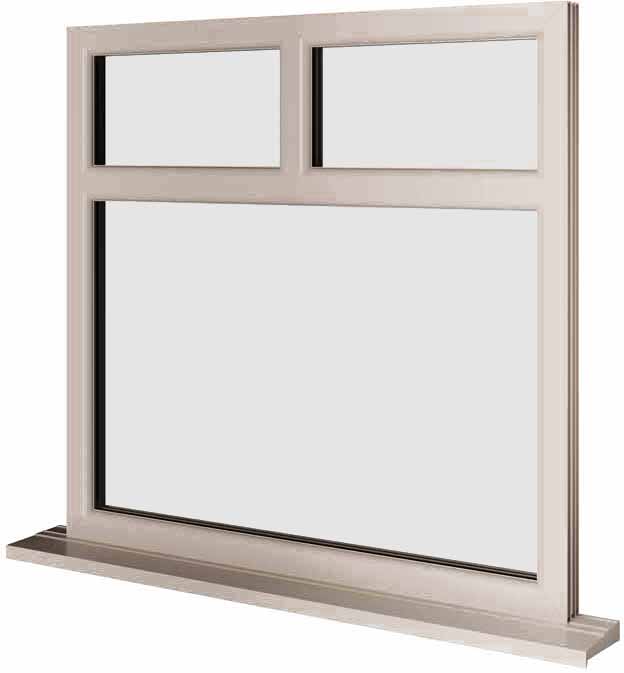 Cream UPVC Window Style 77