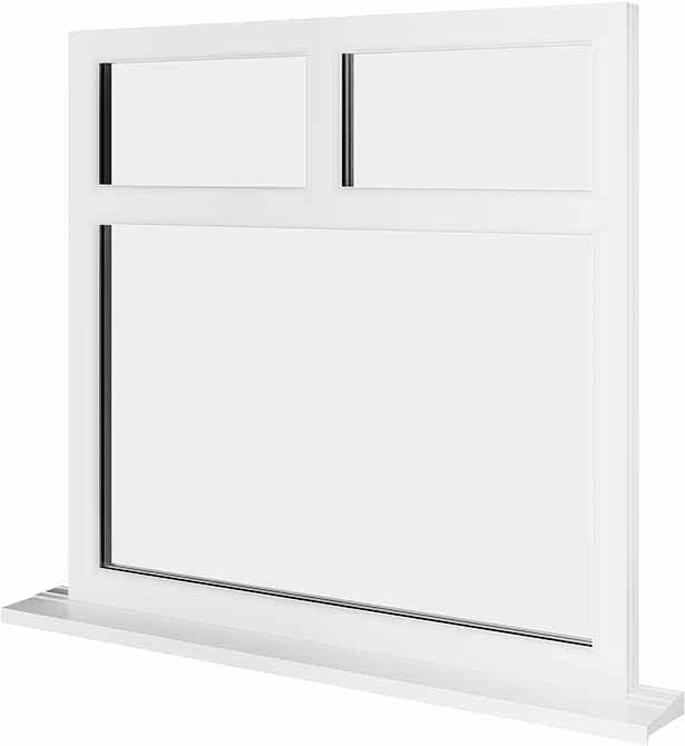 White UPVC Window Style 77