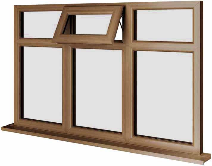 Oak UPVC Window Style 78