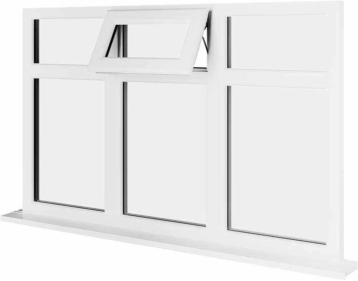 White UPVC Window Style 78