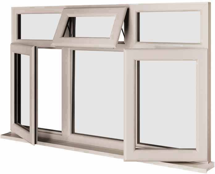 Cream UPVC Window Style 79