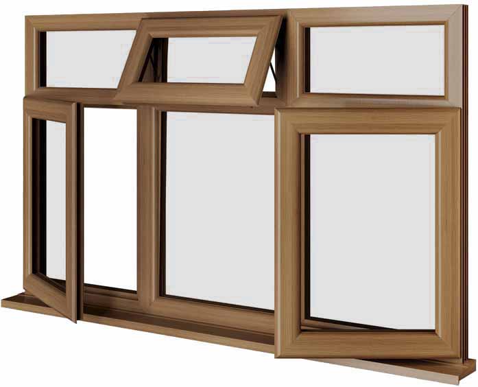Oak UPVC Window Style 79