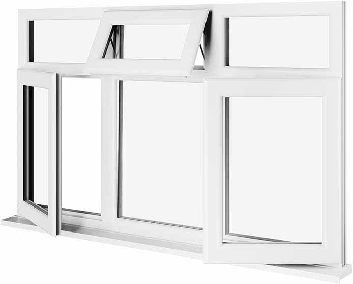 White UPVC Window Style 79