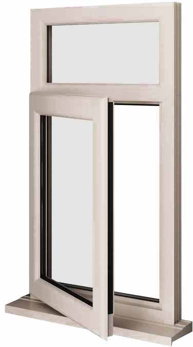 Cream UPVC Window Style 8
