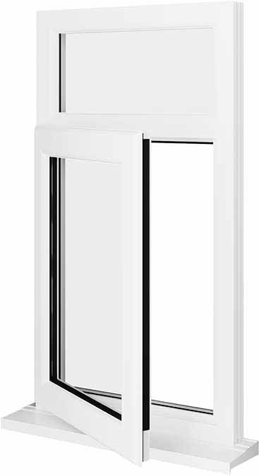 White UPVC Window Style 8