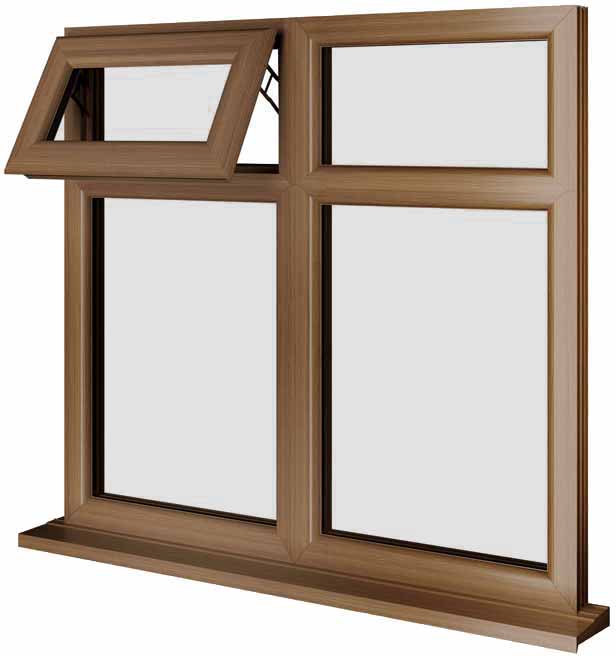 Oak UPVC Window Style 80