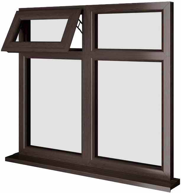 Rosewood UPVC Window Style 80