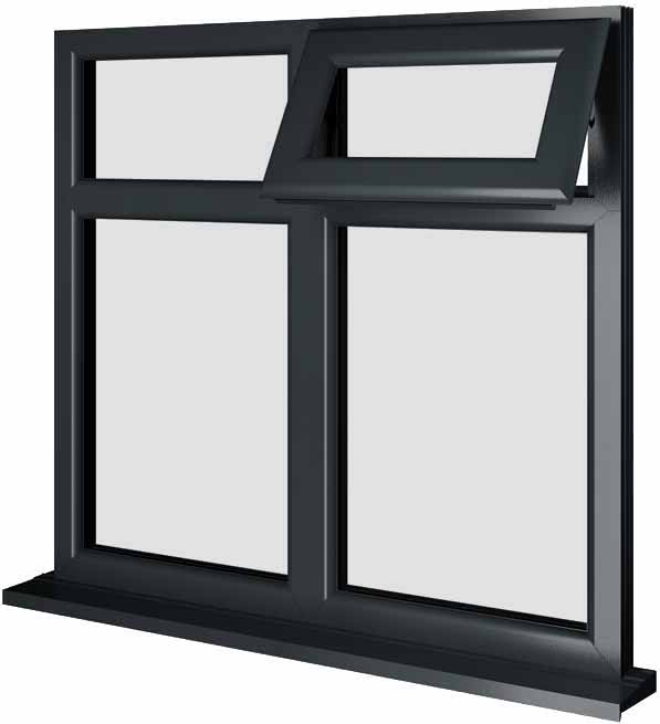 Grey UPVC Window Style 81