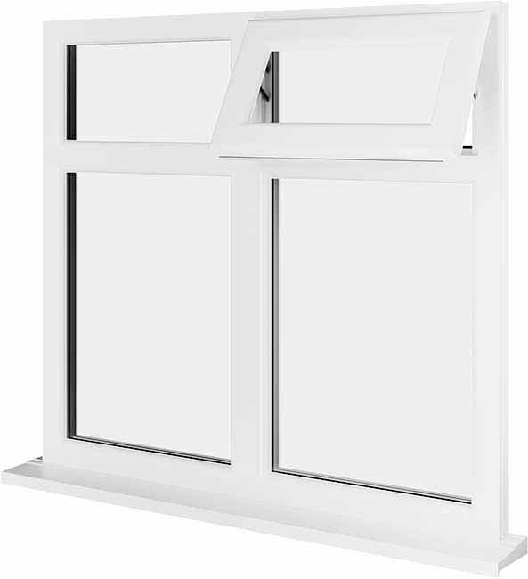 White UPVC Window Style 81