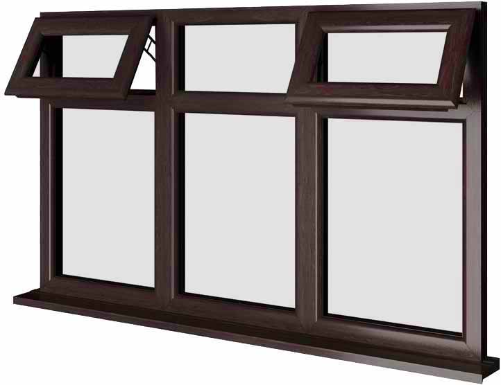 Rosewood UPVC Window Style 82