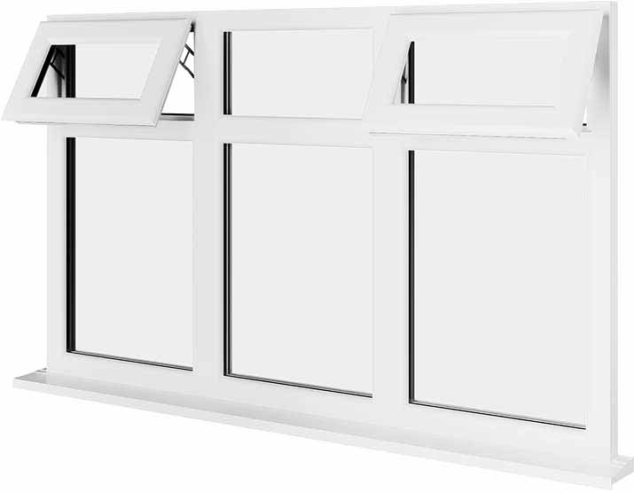 White UPVC Window Style 82