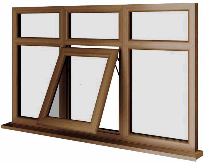 Oak UPVC Window Style 83
