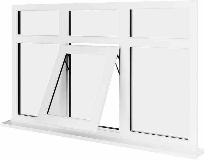 White UPVC Window Style 83