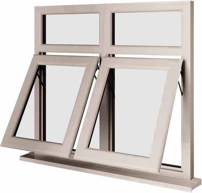 Cream UPVC Window Style 84