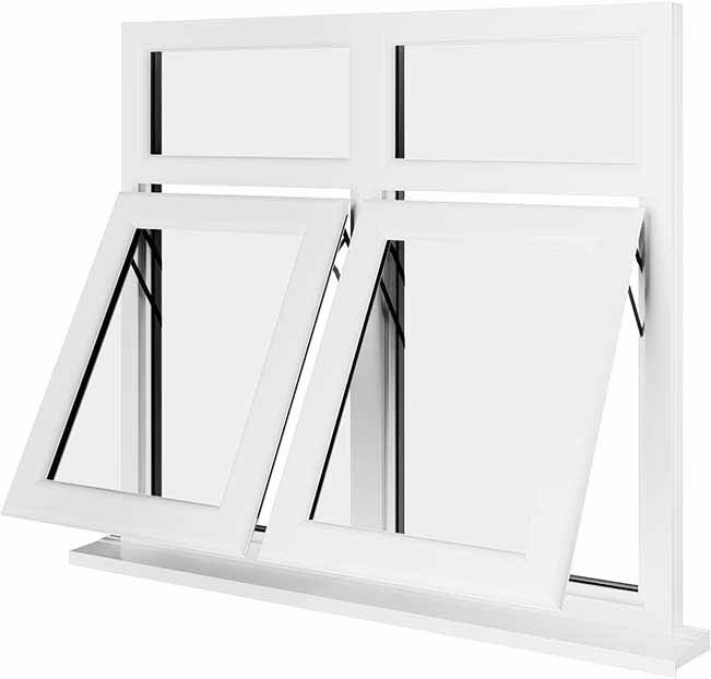 White UPVC Window Style 84