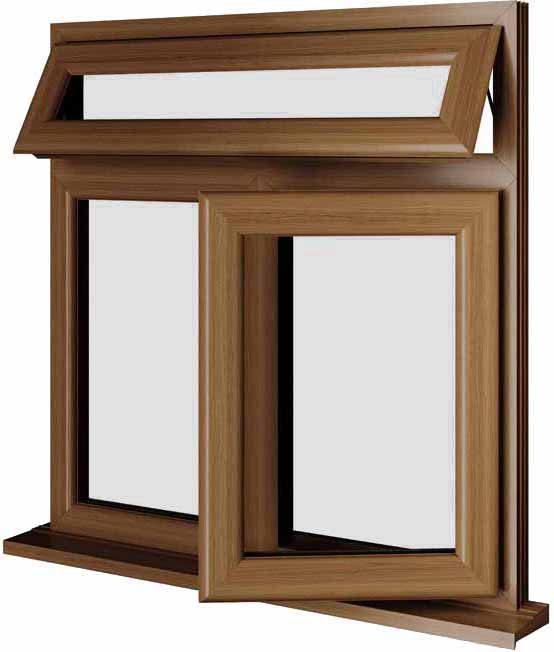 Oak UPVC Window Style 86
