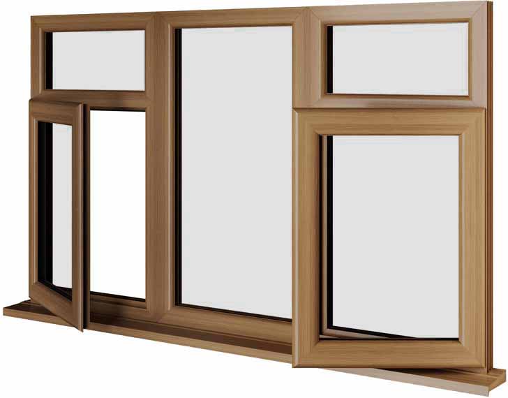 Oak UPVC Window Style 87