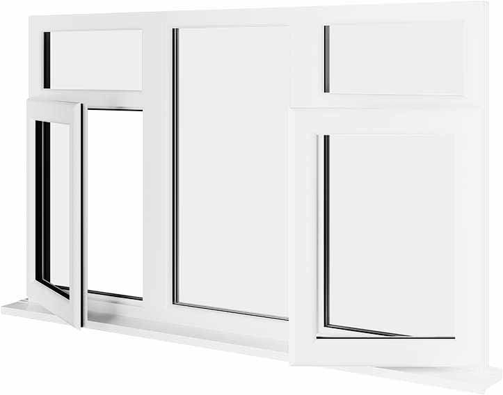 White UPVC Window Style 87