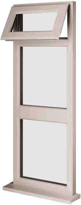 Cream UPVC Window Style 88
