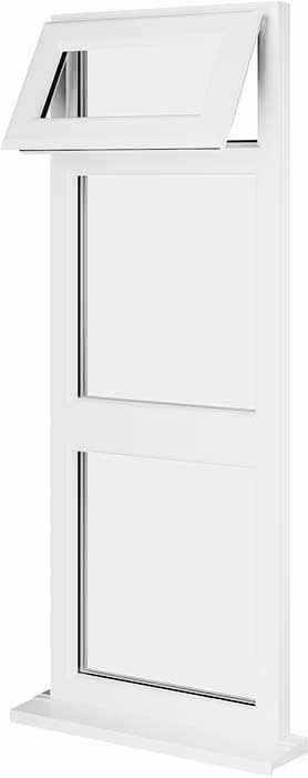 White UPVC Window Style 88