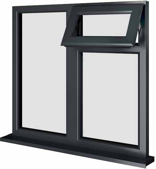 Grey UPVC Window Style 89