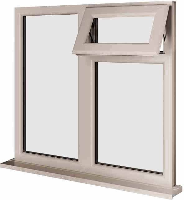 Cream UPVC Window Style 89