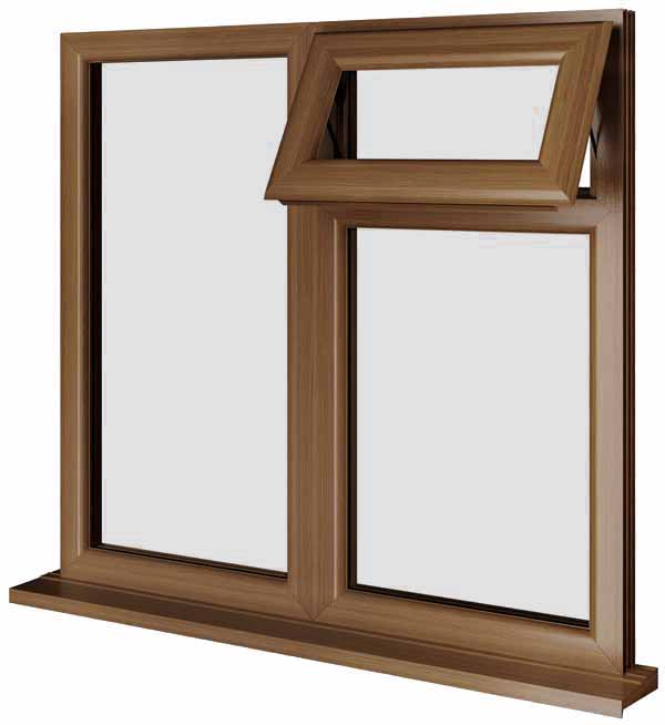 Oak UPVC Window Style 89