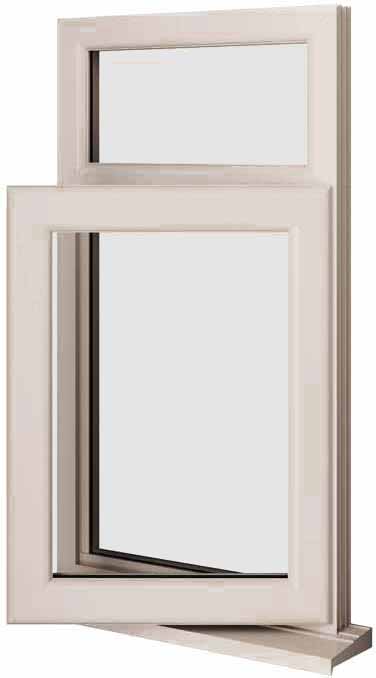 Cream UPVC Window Style 9