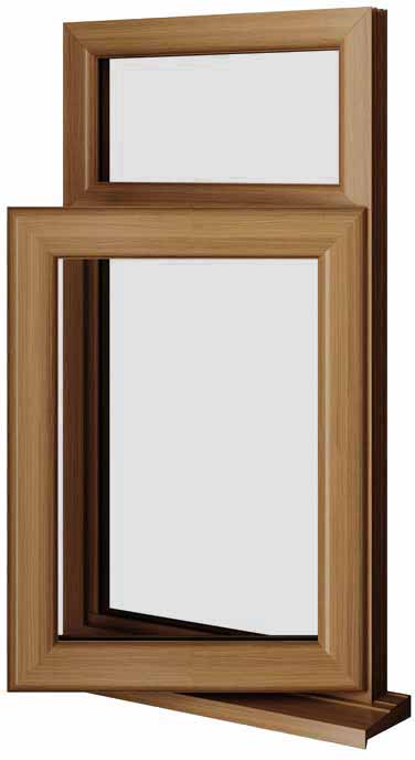 Oak UPVC Window Style 9