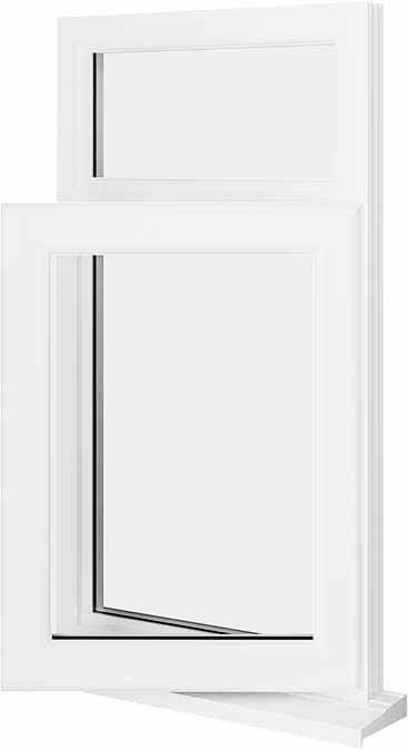 White UPVC Window Style 9