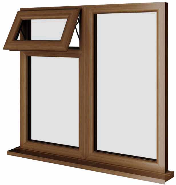 Oak UPVC Window Style 90