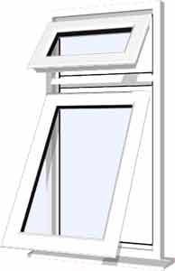 White UPVC Window Style 10