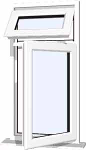 White UPVC Window Style 12