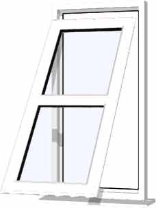 White UPVC Window Style 132