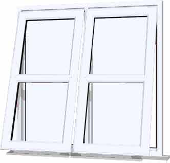 White UPVC Window Style 133