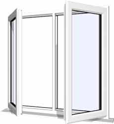 white upvc window style 14