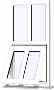 White UPVC Window Style 145