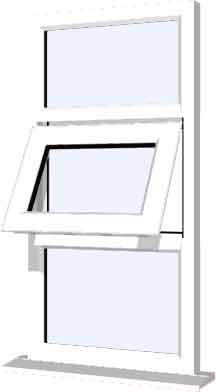 White UPVC Window Style 15
