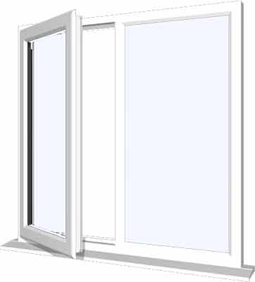 White UPVC Window Style 18
