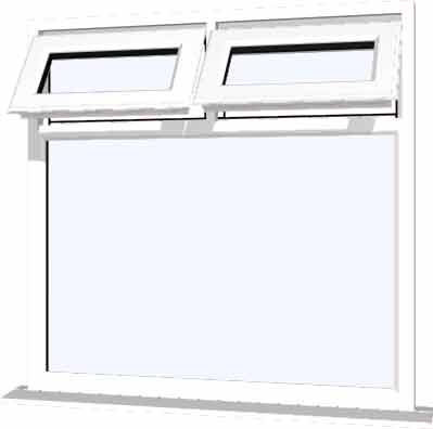 White UPVC Window Style 22