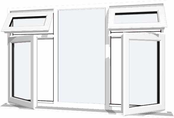 White UPVC Window Style 25