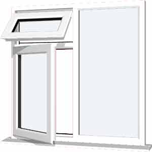White UPVC Window Style 27