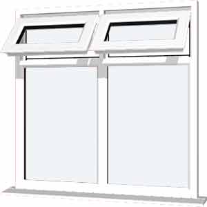 White UPVC Window Style 29