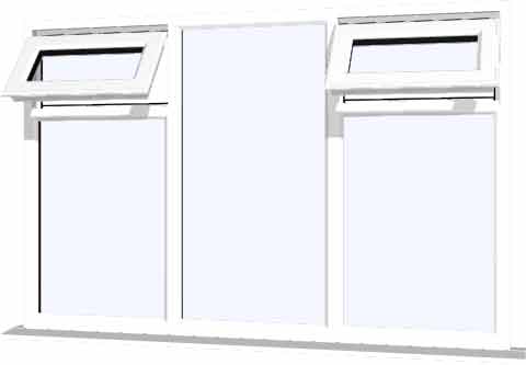 White UPVC Window Style 32