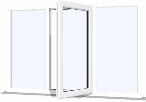 White UPVC Window Style 34