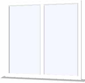 White UPVC Window Style 35