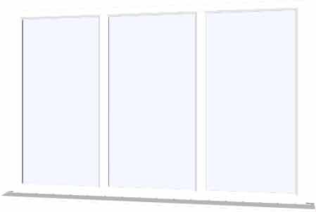 White UPVC Window Style 36