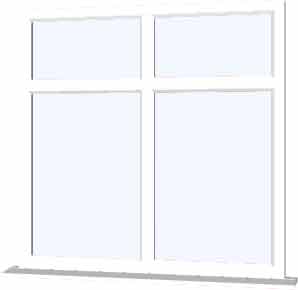 White UPVC Window Style 37