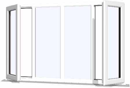 White UPVC Window Style 39